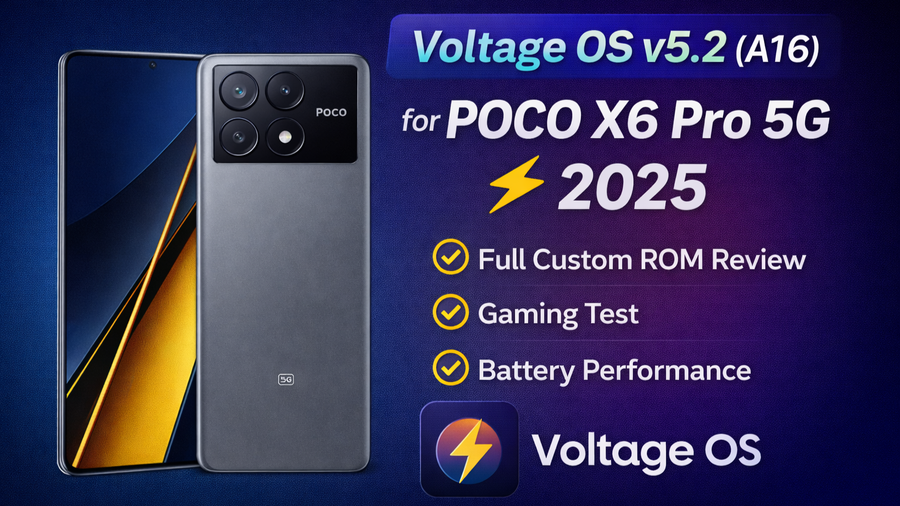 Voltage OS 5.2 for Poco X6 Pro 5G